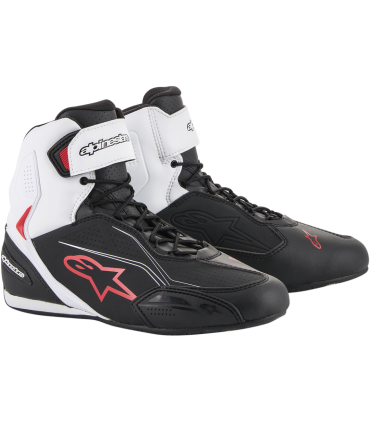 Faster-3 Alpinestars Nero Bianco Rosso - Scarpe moto