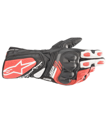 Guanti Alpinestars SP-8 V3 nero bianco rosso