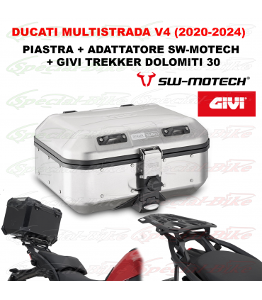 Kit Bauletto Top Case Givi DLM30A Ducati Multistrada V4 (20-24)
