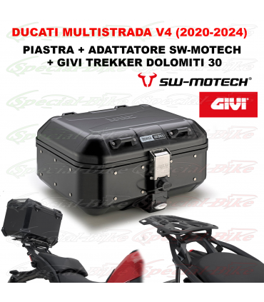 Kit Bauletto Top Case Givi DLM30B Ducati Multistrada V4 (20-24)