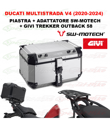 Kit Bauletto Top Case Givi OBKN58A Ducati Multistrada V4 (20-24)