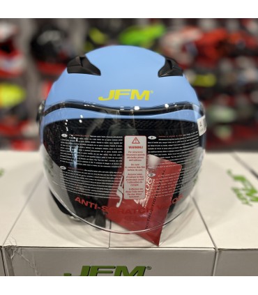 Casco Jet bambino JFM 710 Omologazione 22.06 Azzurro opaco