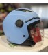 Casco Jet bambino JFM 710 Omologazione 22.06 Azzurro opaco