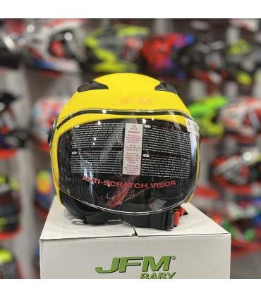 Casco Jet bambino JFM 710 Omologazione 22.06 Giallo Opaco