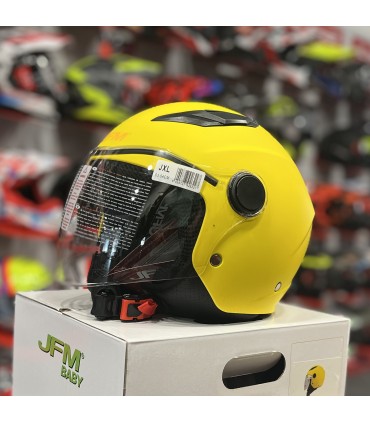 Casco Jet bambino JFM 710 Omologazione 22.06 Giallo Opaco