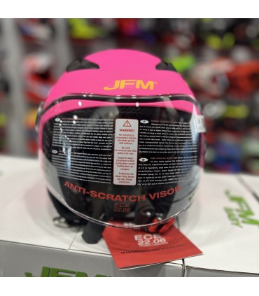 Casco Jet bambino JFM 710 Omologazione 22.06 Fucsia Opaco