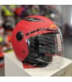 Casco Jet bambino JFM 710 Omologazione 22.06 Rosso Opaco