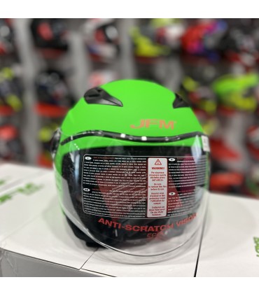 Casco Jet bambino JFM 710 Omologazione 22.06 Verde Opaco