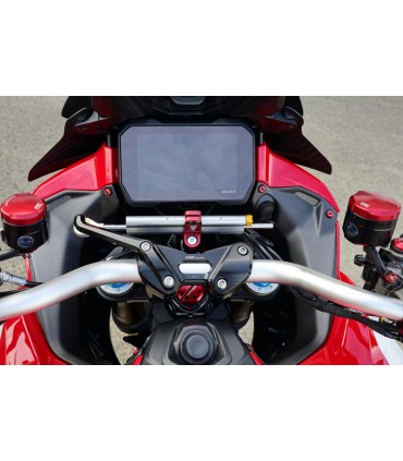 Supporto ammortizzatore di sterzo Cnc Racing Ducati Multistrada V4/V4S con riser RM251