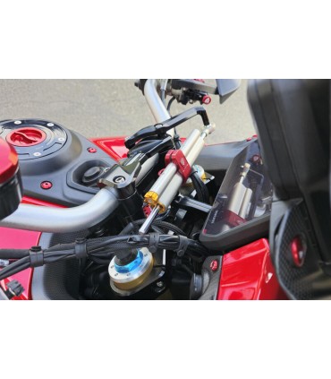 Supporto ammortizzatore di sterzo Cnc Racing Ducati Multistrada V4/V4S con riser RM251