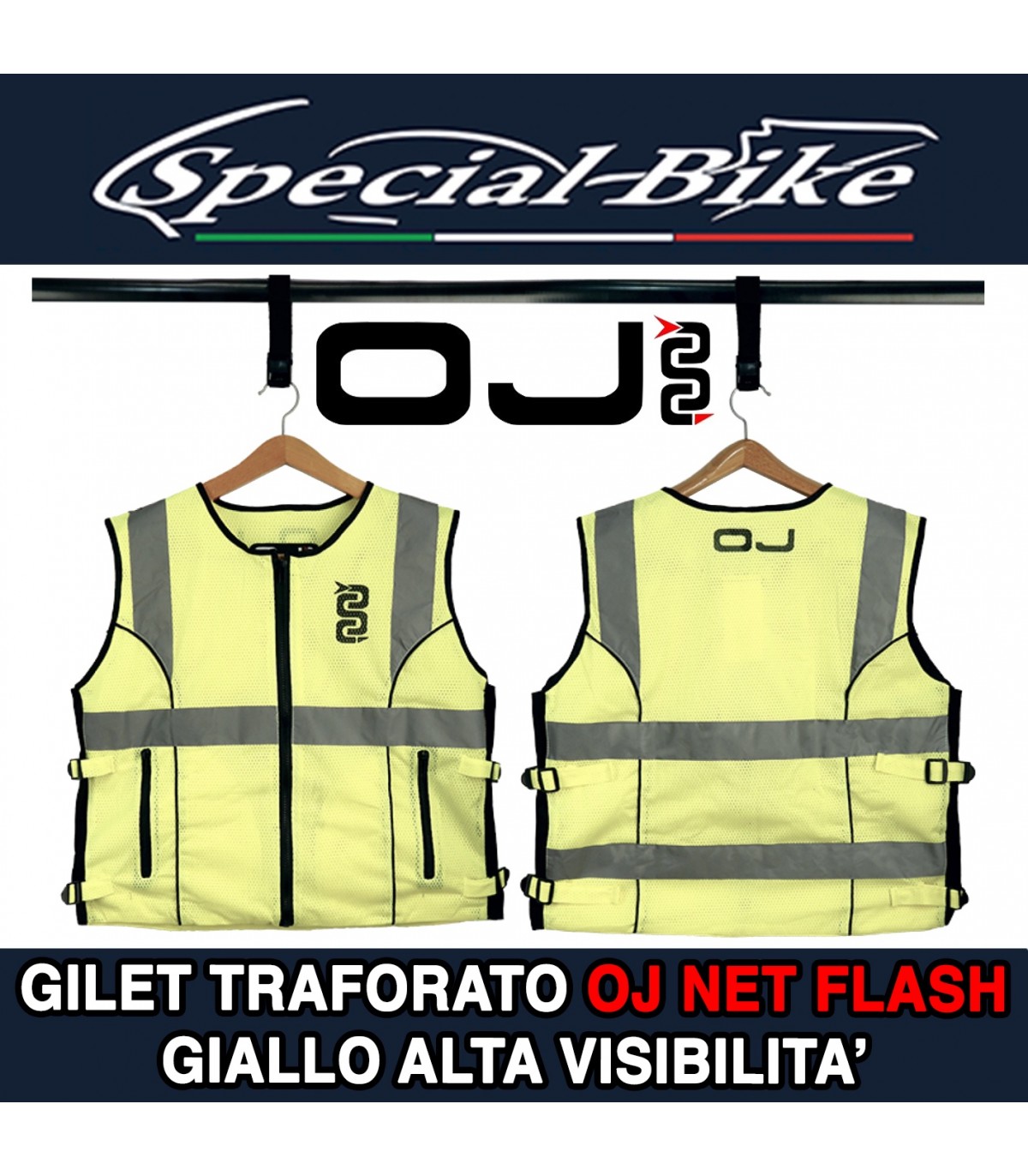 FLASH 2 GILET ALTA VISIBILITà CERTIFICATO OJ - Motorrace
