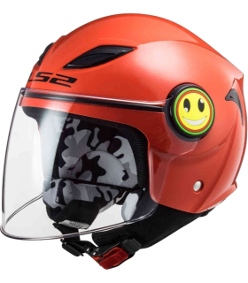 Casco Jet Bambini LS2 FUNNY MINI OF602 SOLID Red Rosso