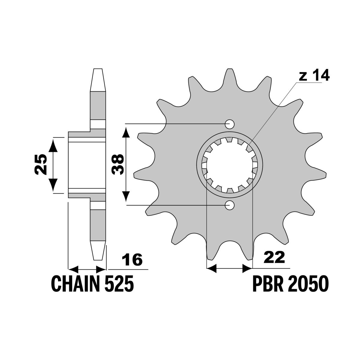 Pignoni ducati z15 18nc c.525