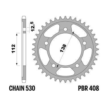 Corone cbr vtr1000f z41 c45 97- c.530