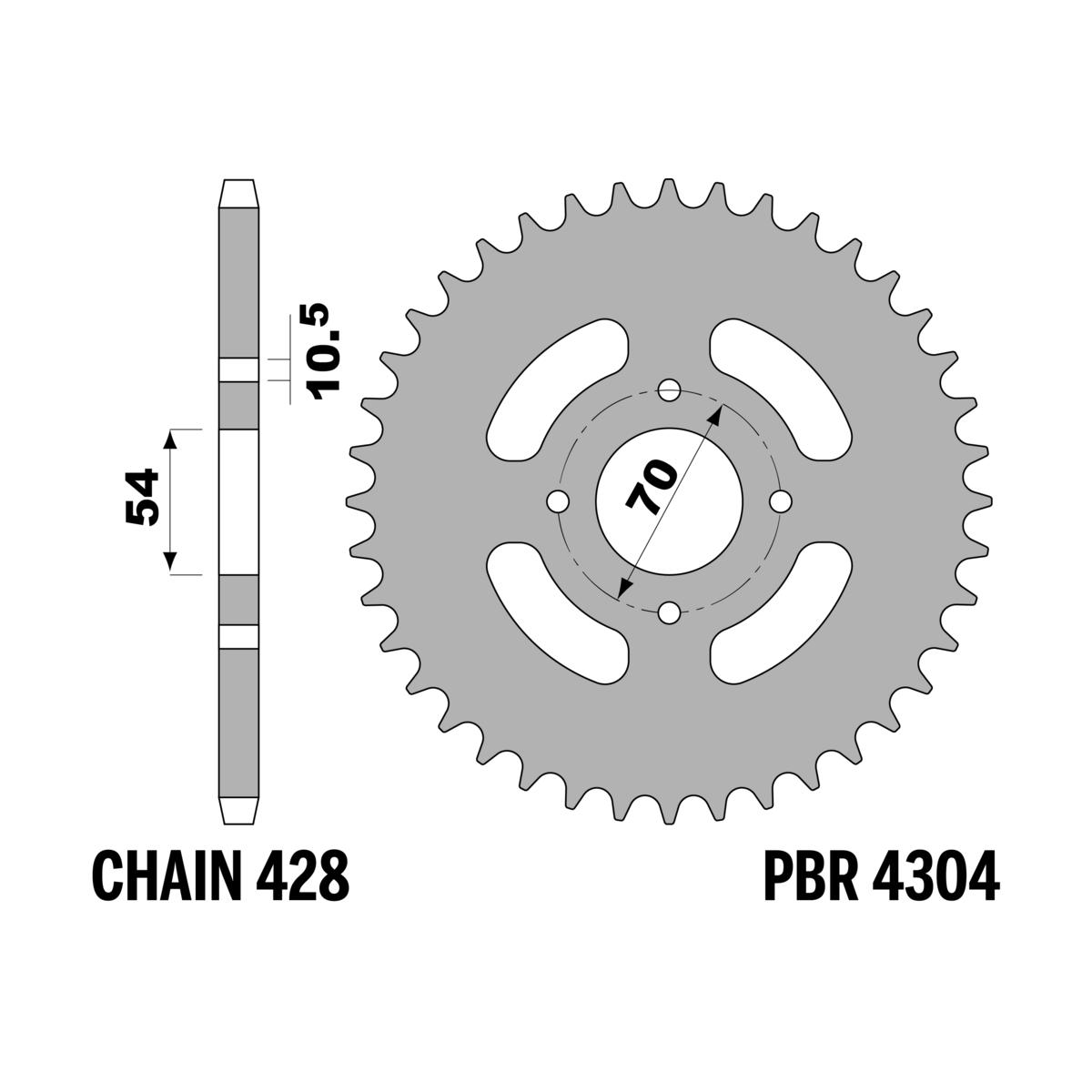 Corone honda cbr125r z44 c45 c.428