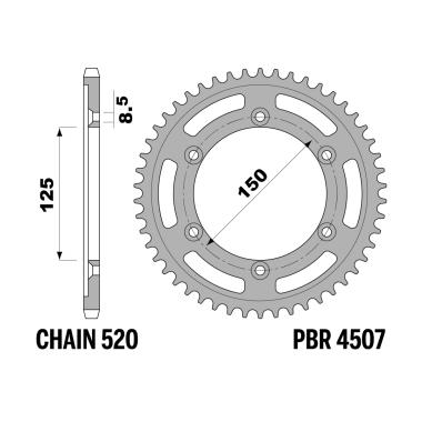 Corone ktm z45 acciaio c.520