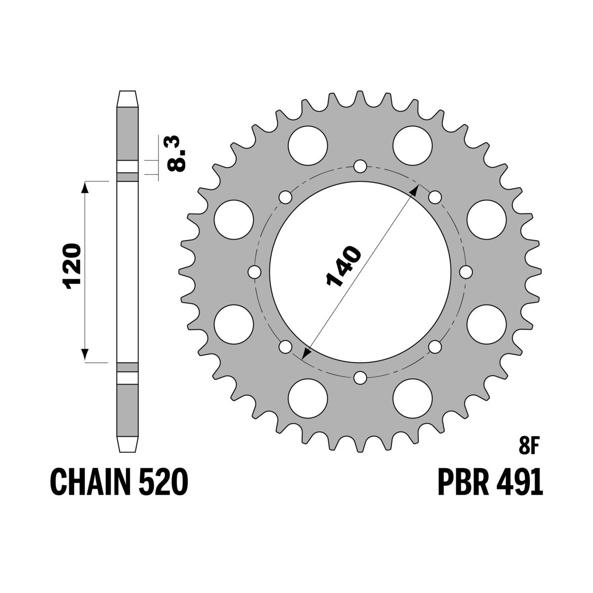 Corone kawasaki klr z43 c45 c.520