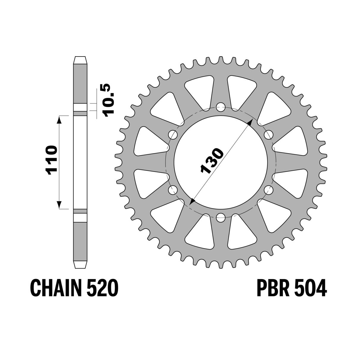 Corone z48 ergal passo 520+duro