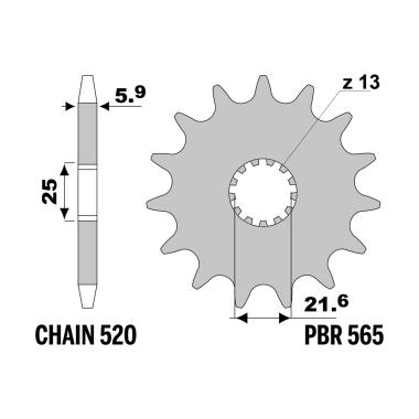Pignoni yz-kx 99- z15 18nc c.520