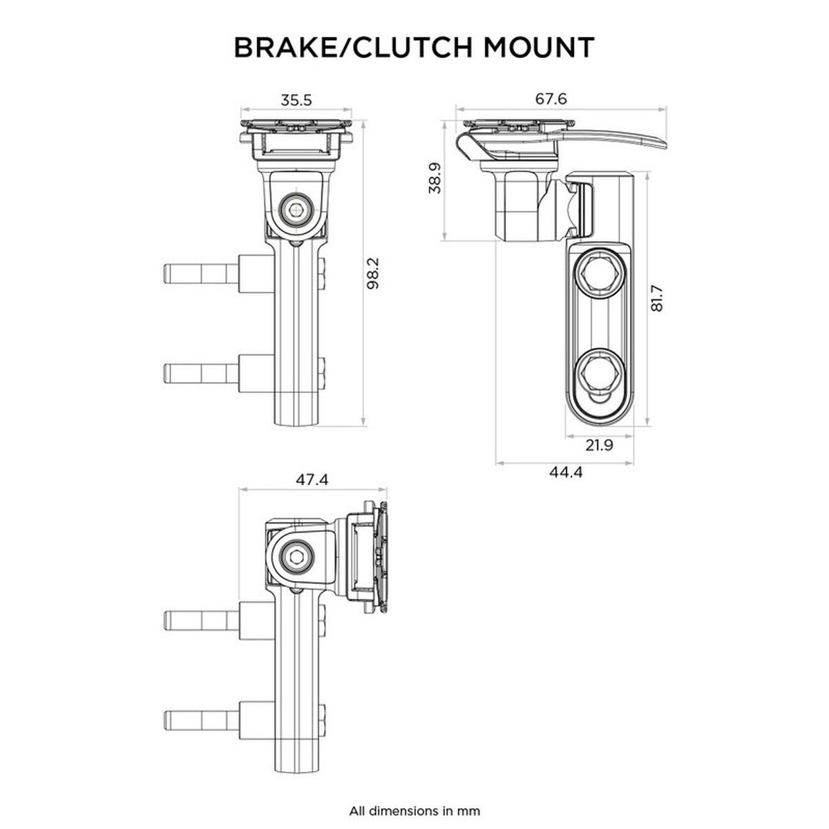 Quadl motorcycle clutch mount