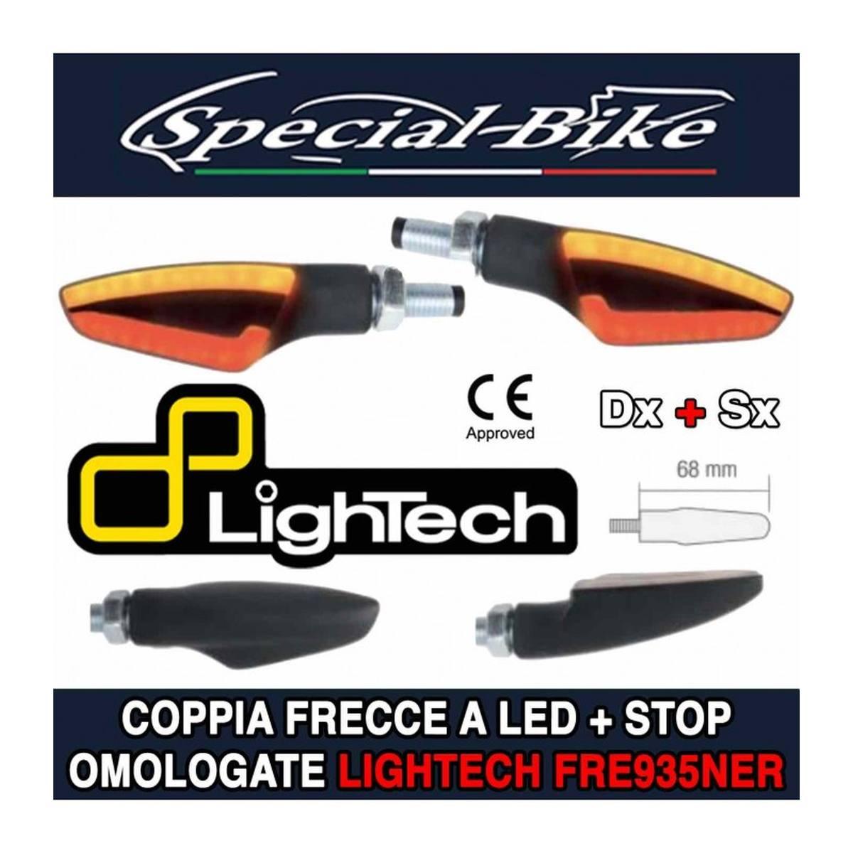 Frecce + luce rossa posteriore  + luce stop( Coppia Indicatori Di Direzione Omologati  E....)  ( Indicatori di Direzione e Fari Posteriori,Freccie Omologate )