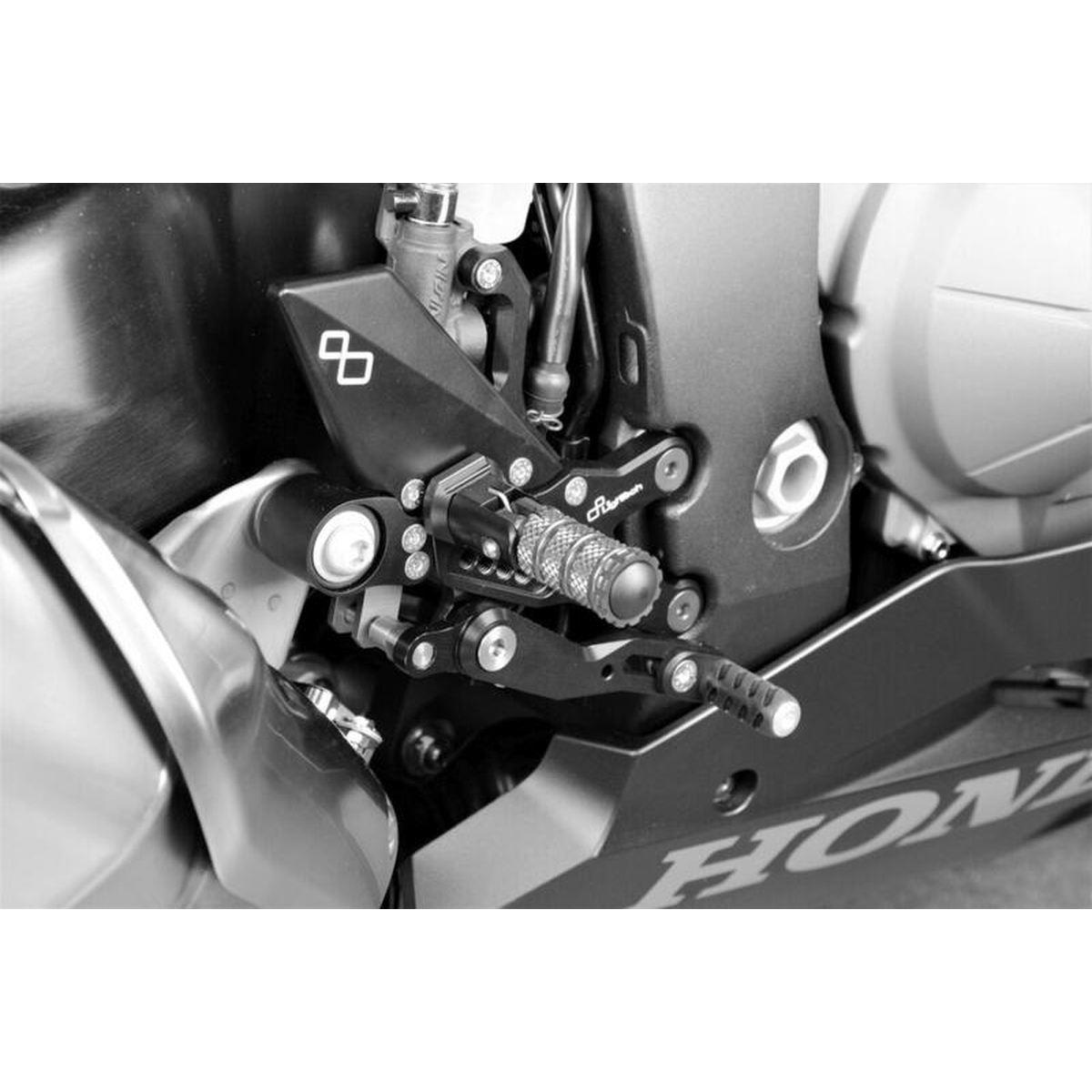 Pedane Regolabili Con Poggia Piedi Fissi per Honda CBR 1000RR<br />