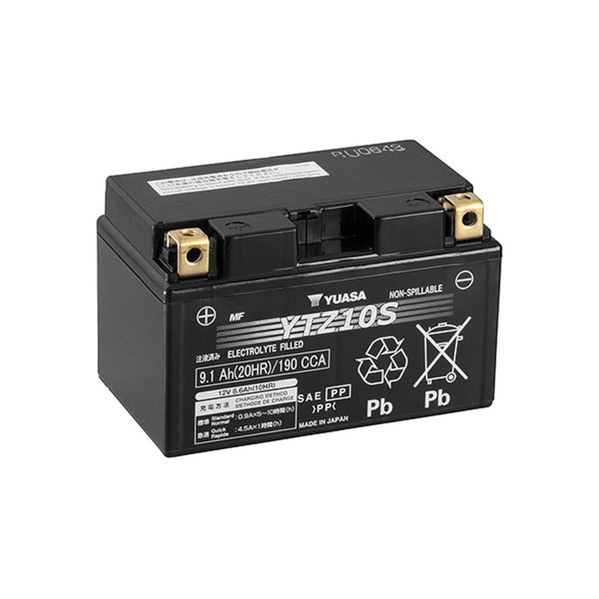 Batteria yuasa ytz10s (sigillata  attivata - factory sealed) 12v/8,6ah