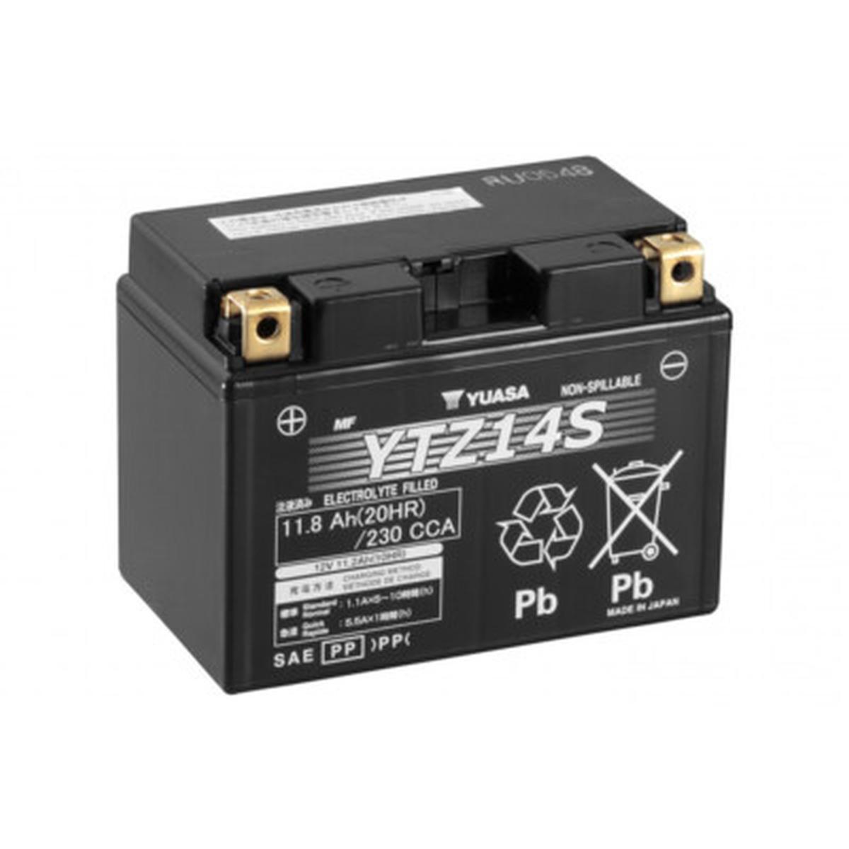 Batteria yuasa ytz14s (sigillata attivata - factory sealed) 12v/11,2ah