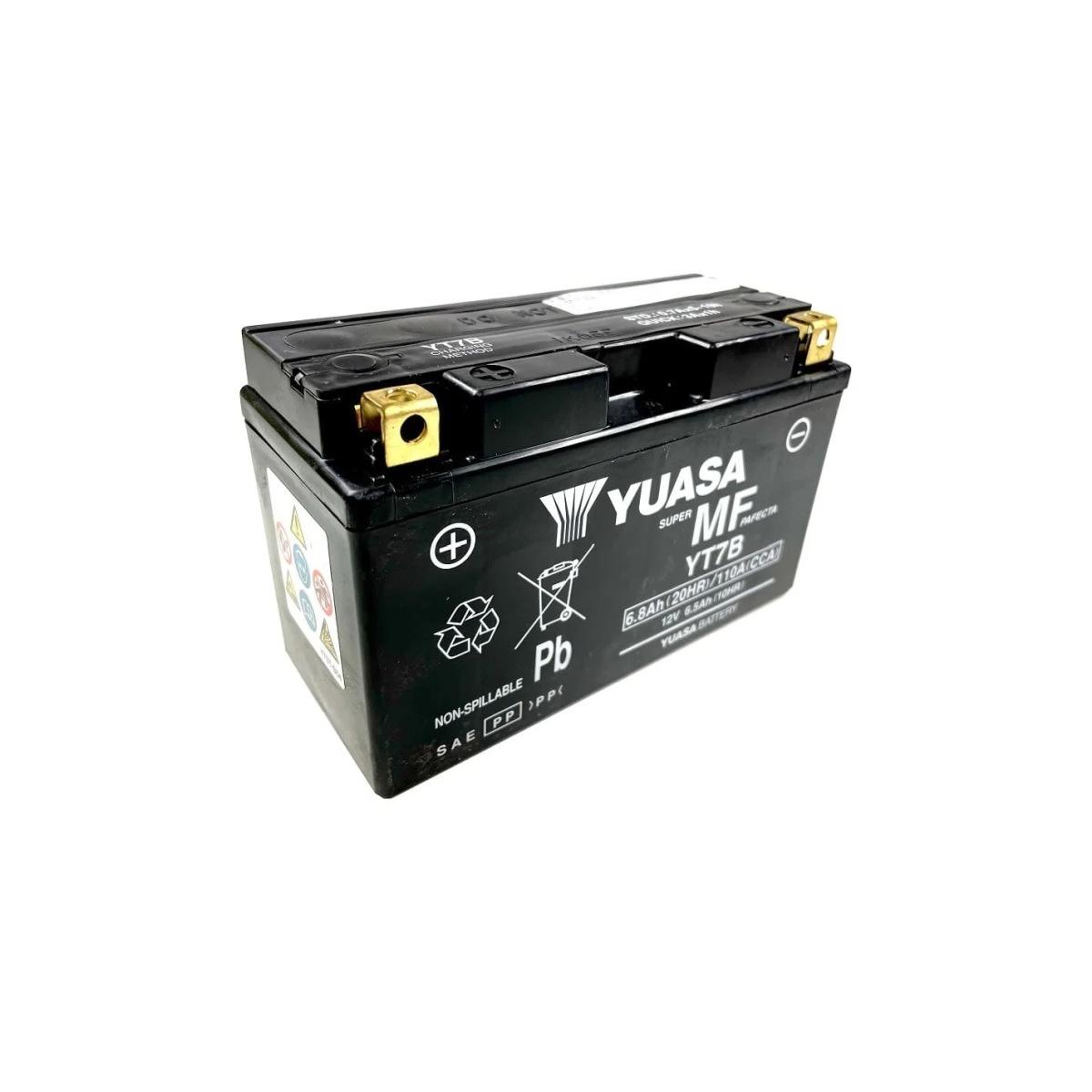 Batteria yuasa yt7b (sigillata attivata - factory sealed) 12v/6,5ah