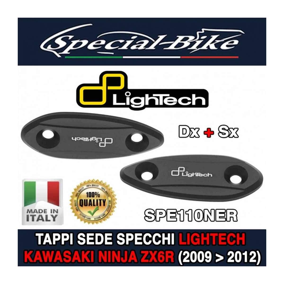 Coppia Tappi Sede Specchio Nero Opaco ( Specchietti,Tappi Specchio )