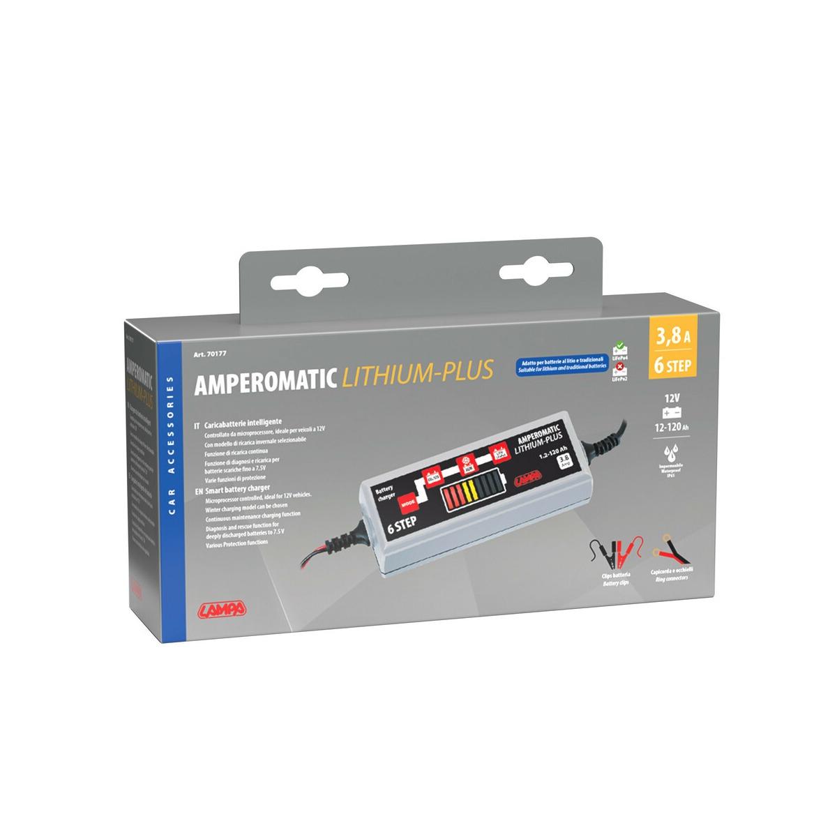 CARICABATTERIA 12V 2A/4.0A AGM/GEL/STD/LITHIUM LiFePo4