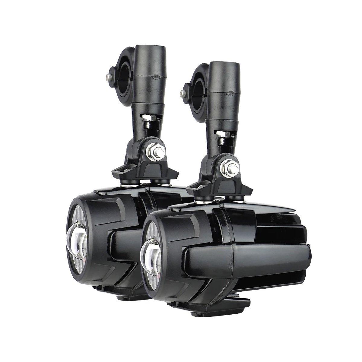 Faretti Led Moto Universali 40W + Griglie Off-Road