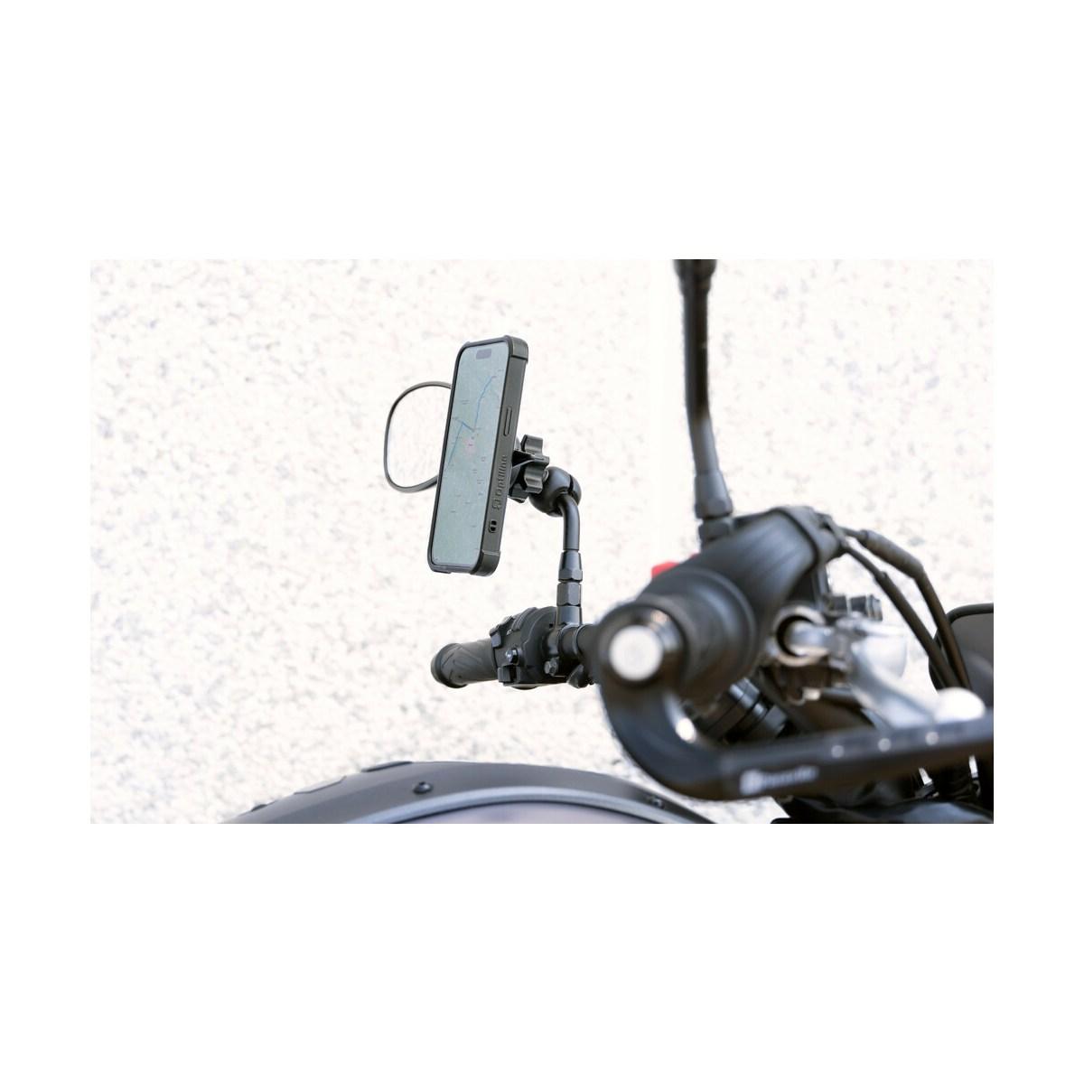 Mirror, supporto con attacco per specchietti e traversini Ø 9-14 mm
