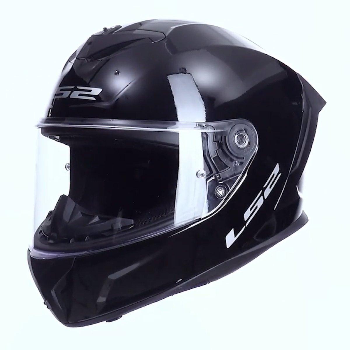Ls2 ff820 rapid iii solid gloss black