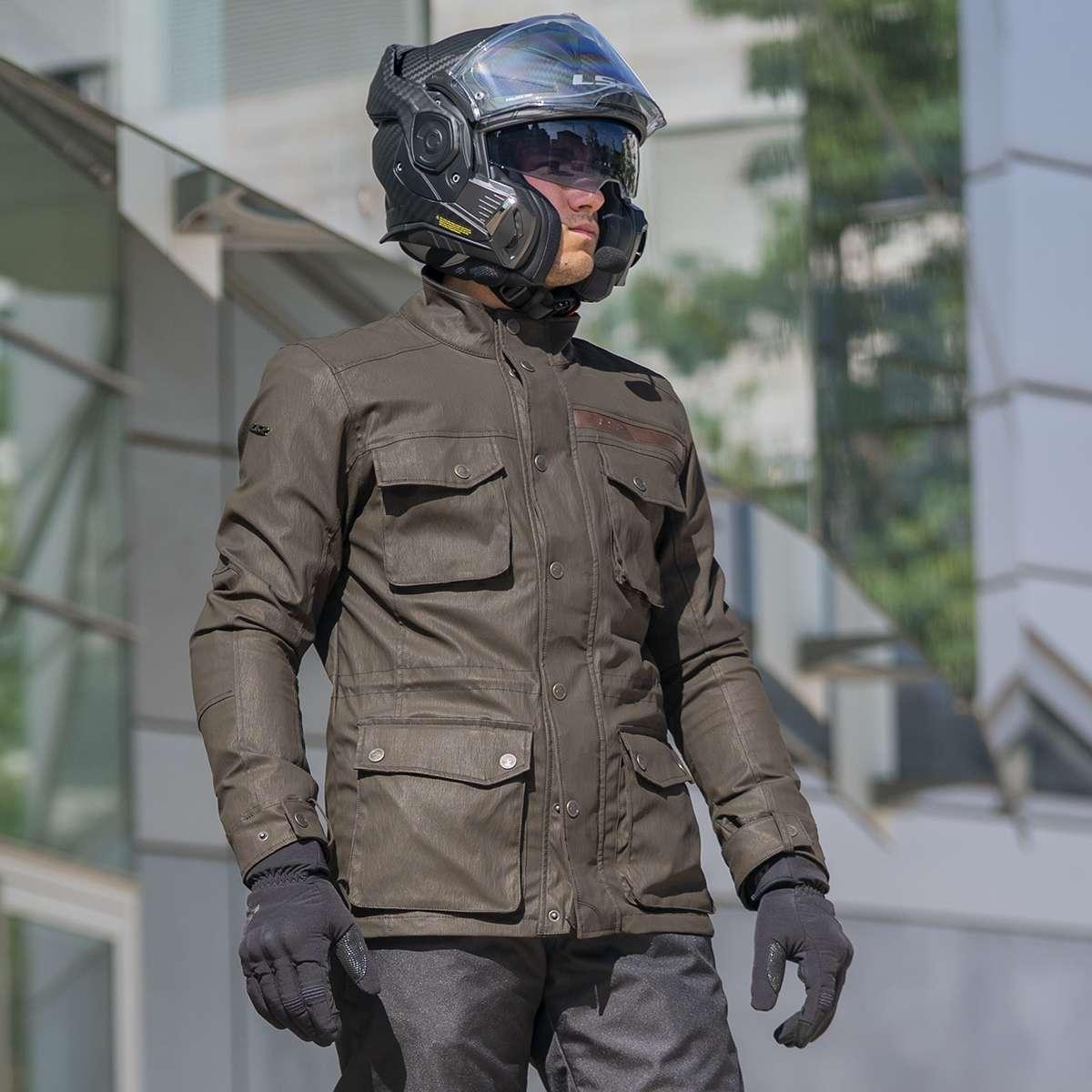 Ls2 liberty man jacket brown