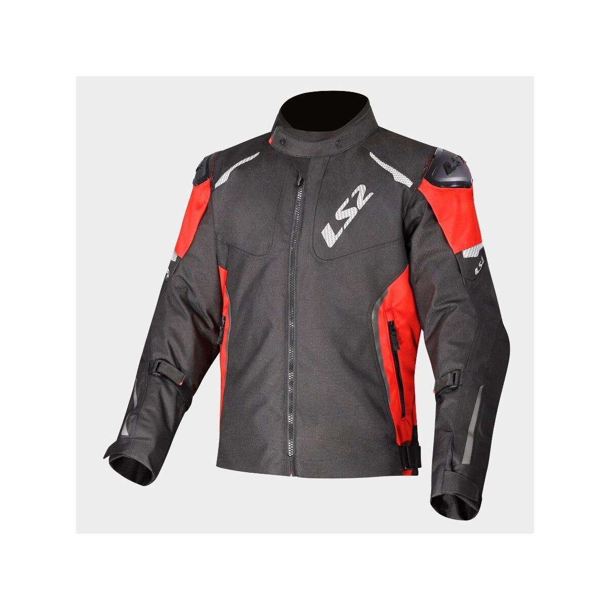 Ls2 zoom man jacket black red