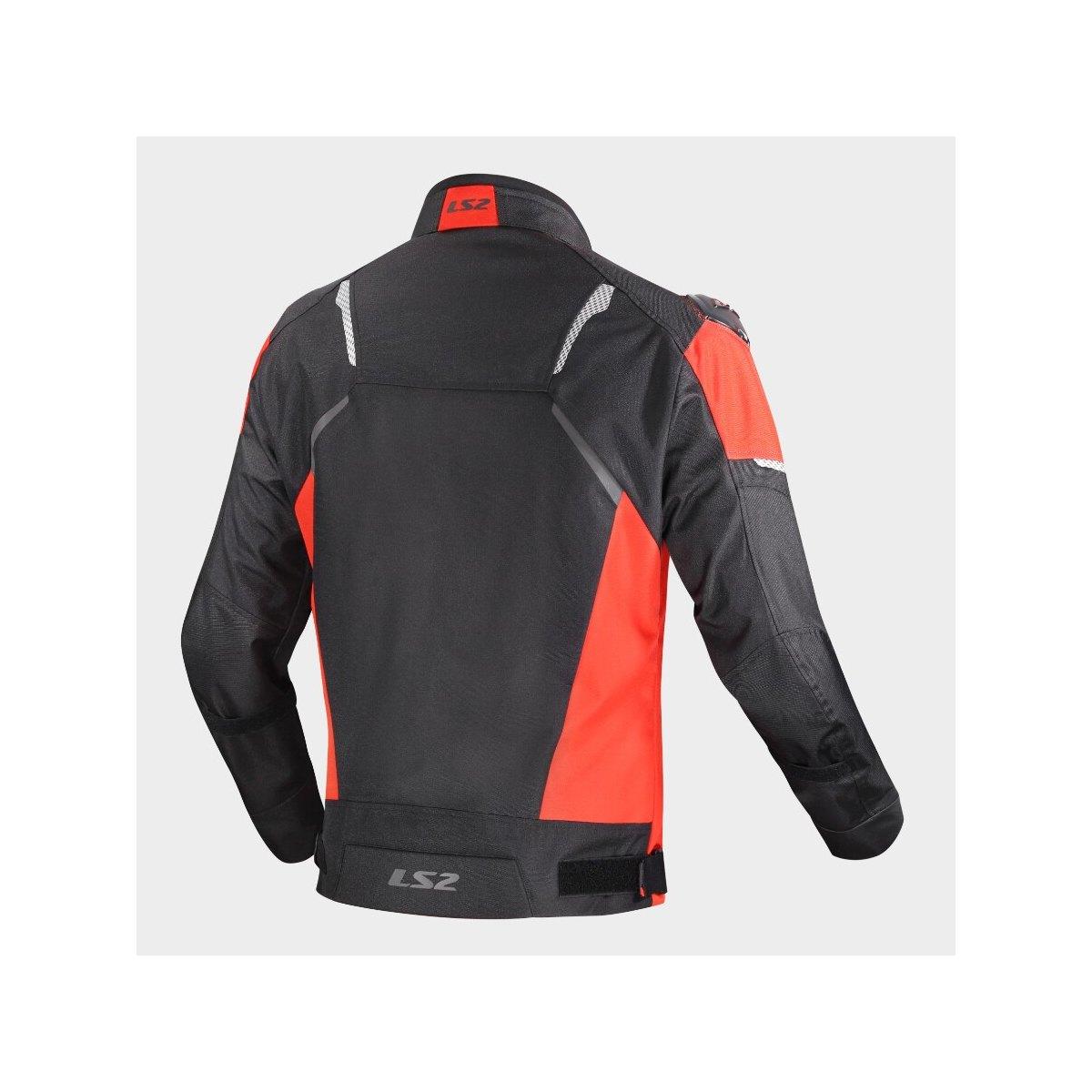 Ls2 zoom man jacket black red