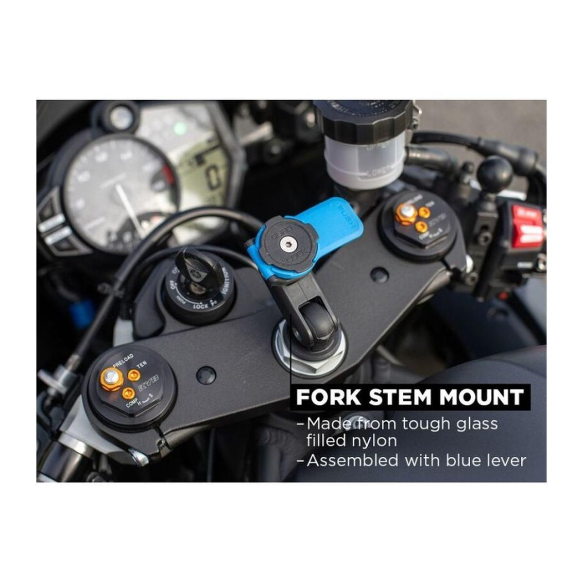 Quadlock motorcycle fork stem mount (v2)