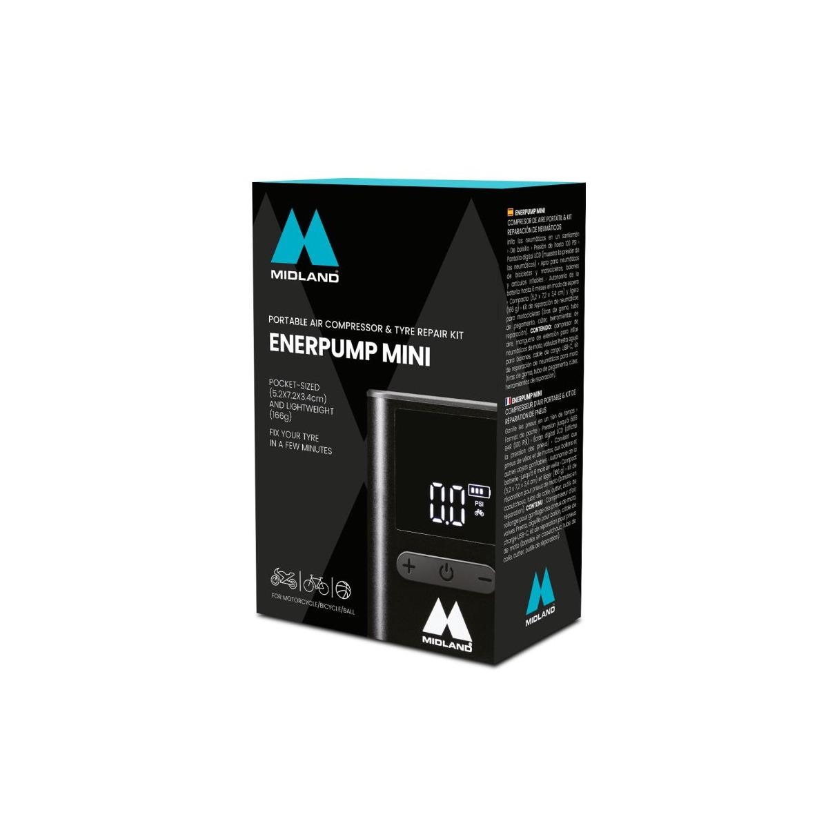 Enerpump mini - power bank con compressore ad aria