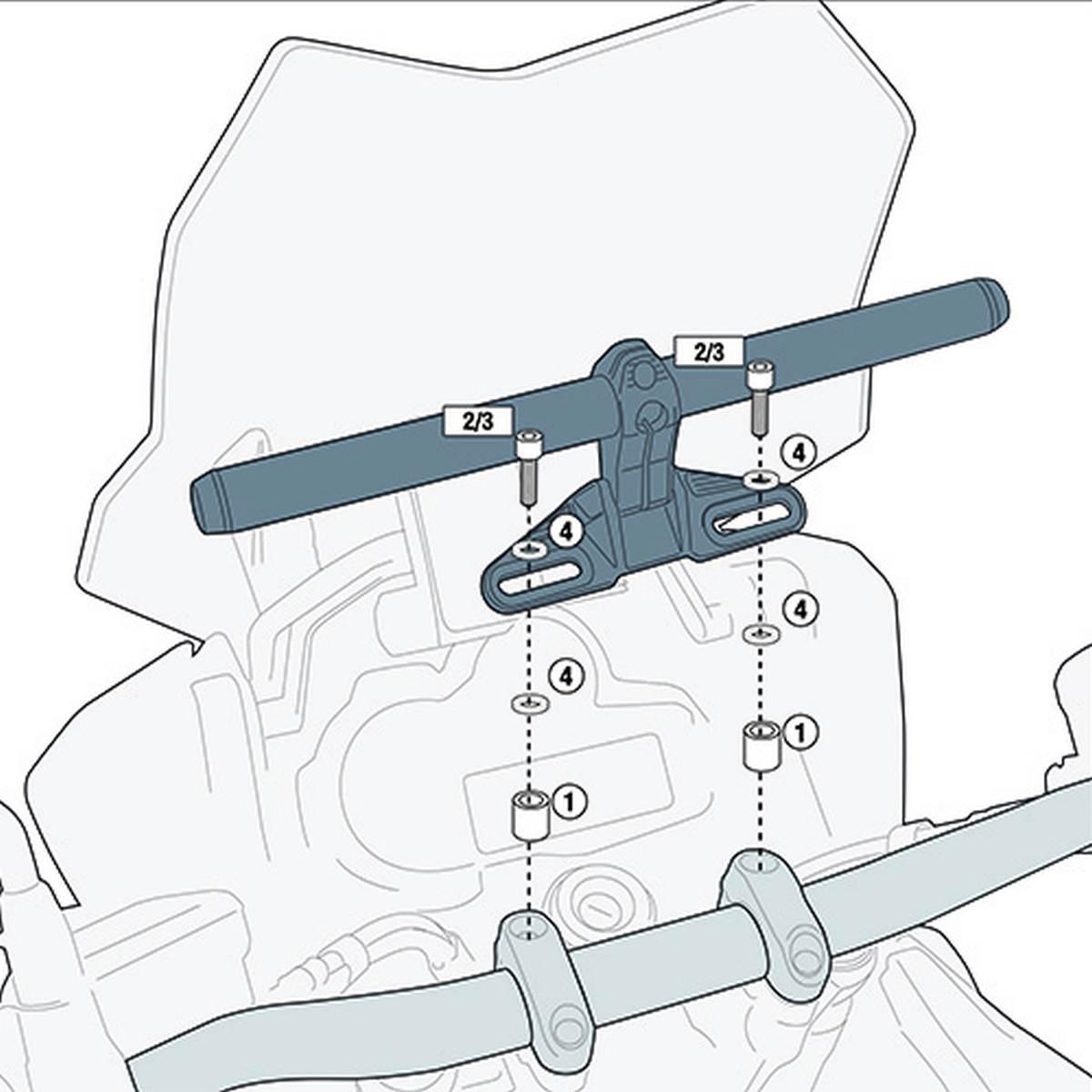 Kit viteria specifico per montare lo Smart Bar S900A, o lo Smart Mount S901A<br />