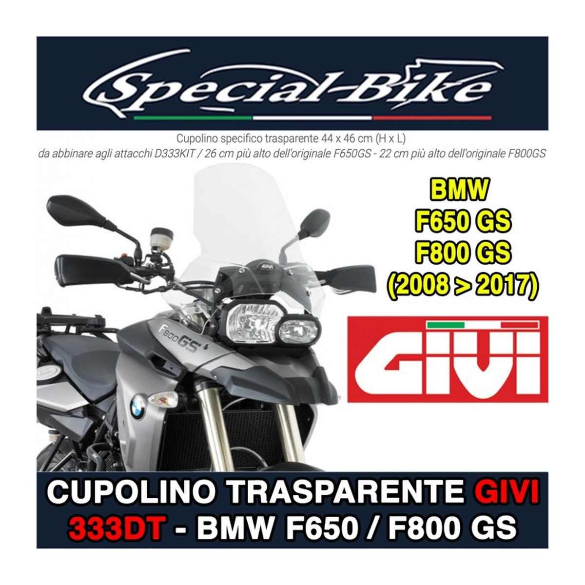 Cupolino bmw f650 gs-f800 gs'08