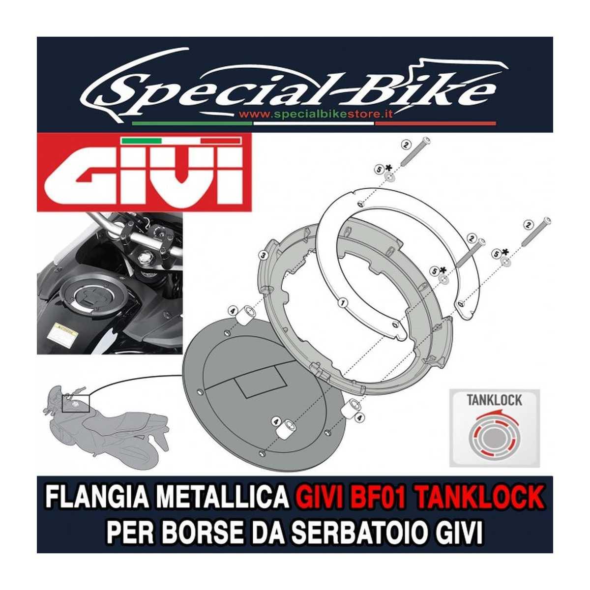 Flangia GIVI per borse da serbatoio TANKLOCK, TanklockED BF01