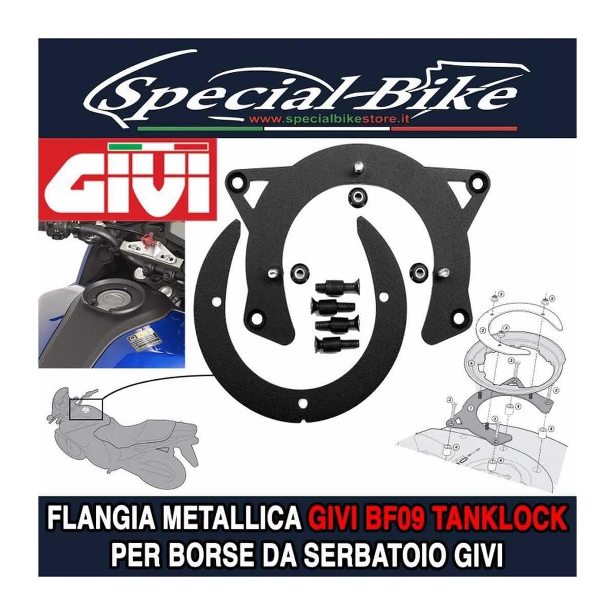 Flangia GIVI per borse da serbatoio TANKLOCK, TanklockED BF09