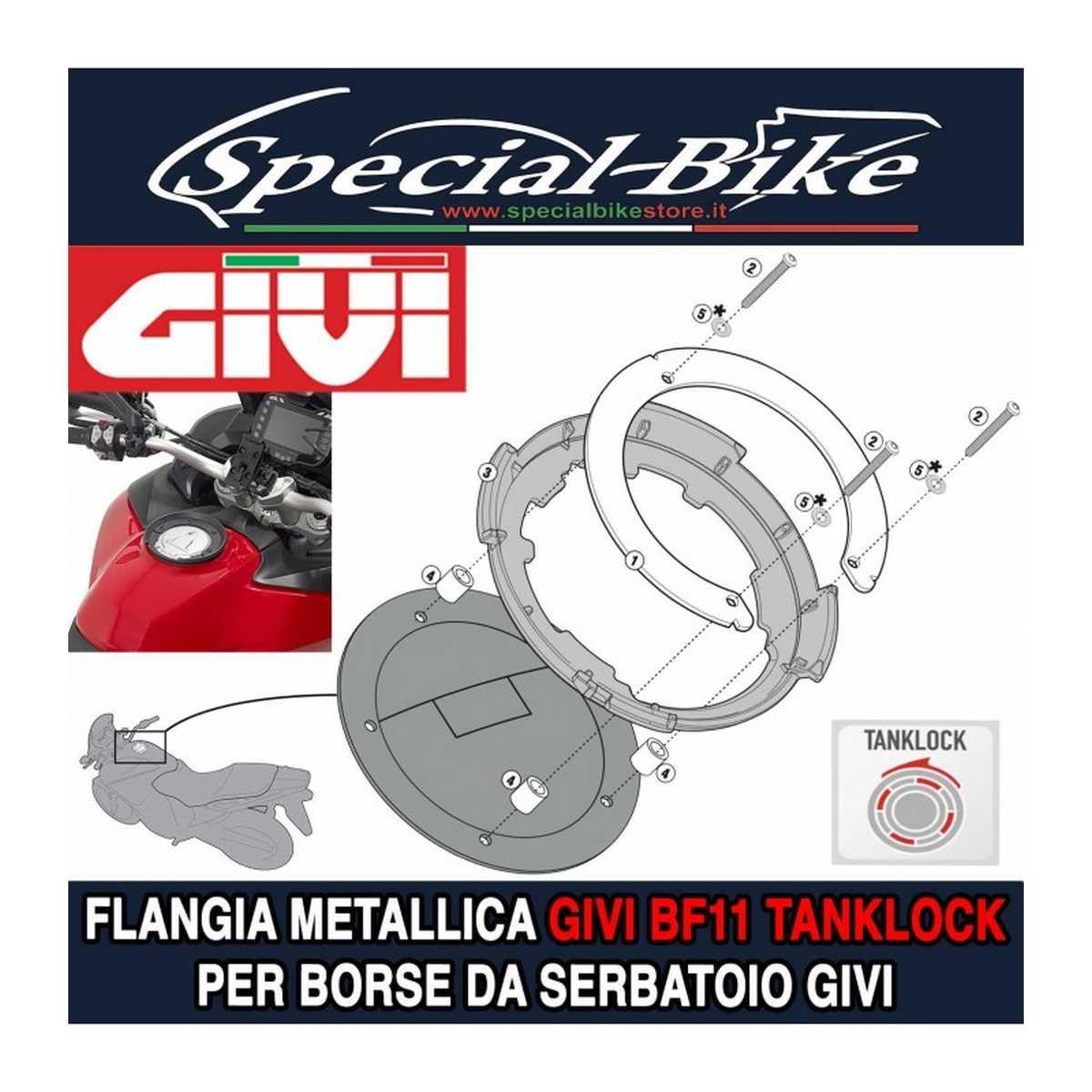 Flangia GIVI per borse da serbatoio TANKLOCK, TanklockED BF11