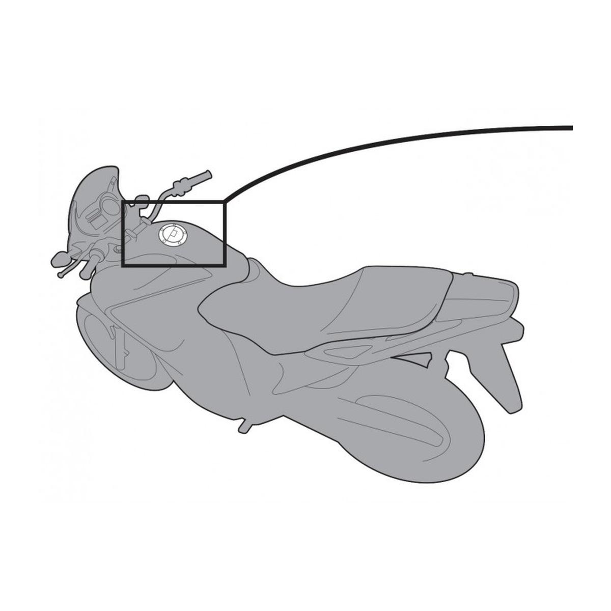 Flangia GIVI per borse da serbatoio TANKLOCK, TanklockED BF12