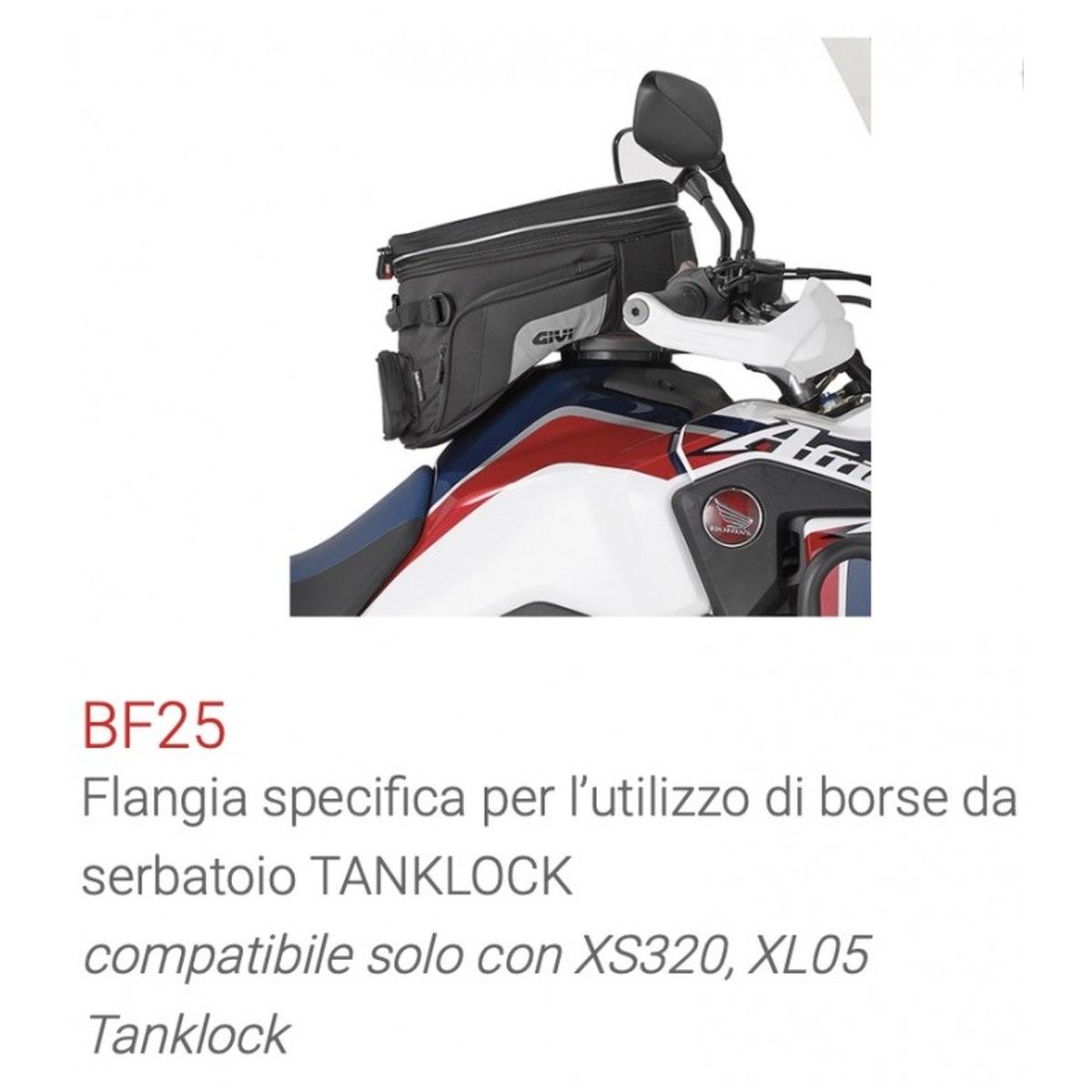 Flangia GIVI per borse da serbatoio TANKLOCK, TanklockED BF25
