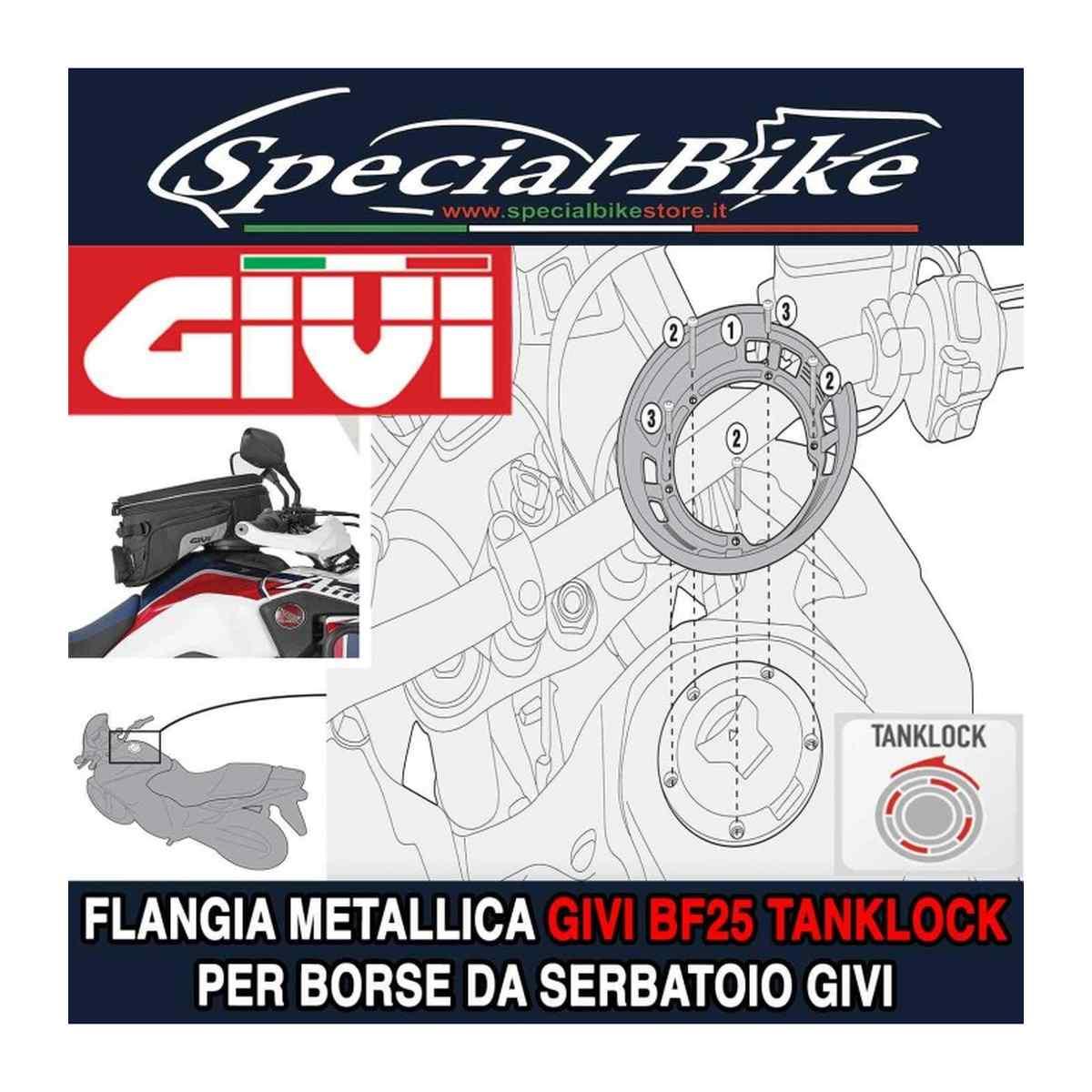 Flangia GIVI per borse da serbatoio TANKLOCK, TanklockED BF25
