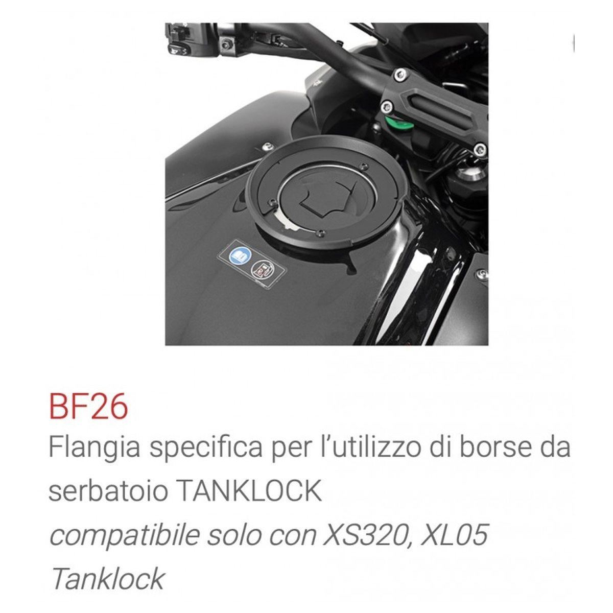 Flangia GIVI per borse da serbatoio TANKLOCK, TanklockED BF26