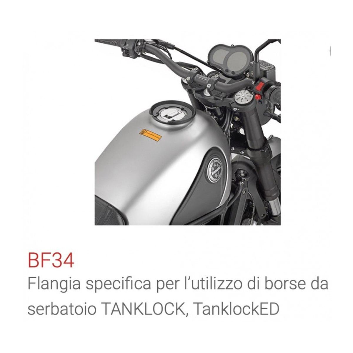 Flangia GIVI per borse da serbatoio TANKLOCK, TanklockED BF34