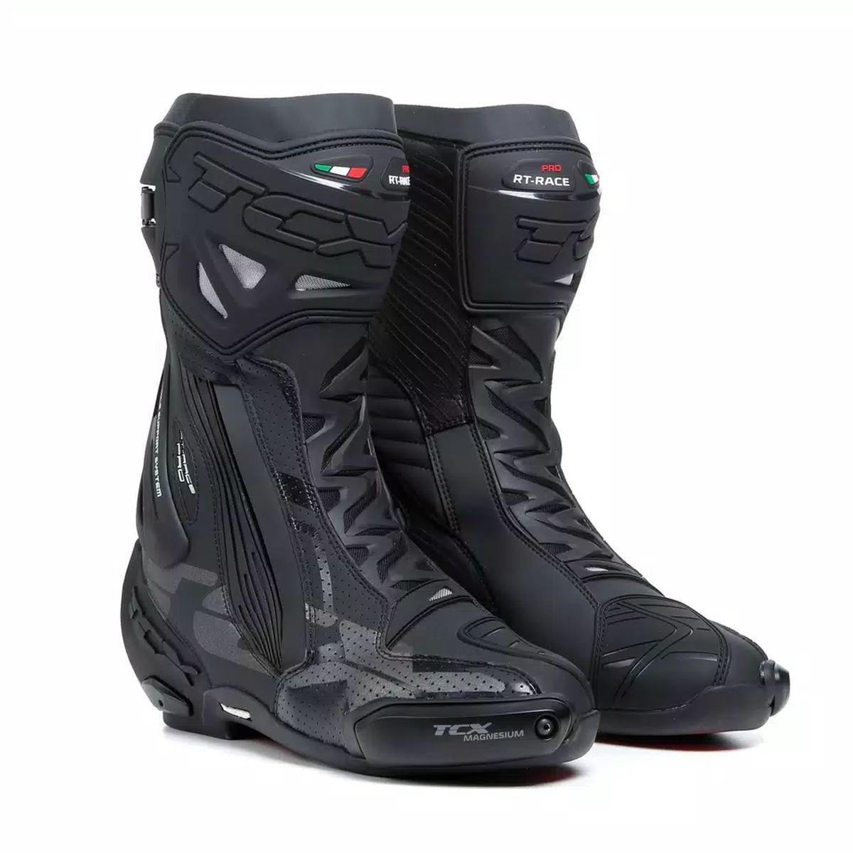 RT-RACE PRO AIR STIVALI MOTO RACING UOMO  NERO REFLEX<br />